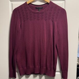 Banana Republic Rich Plum Knit Top